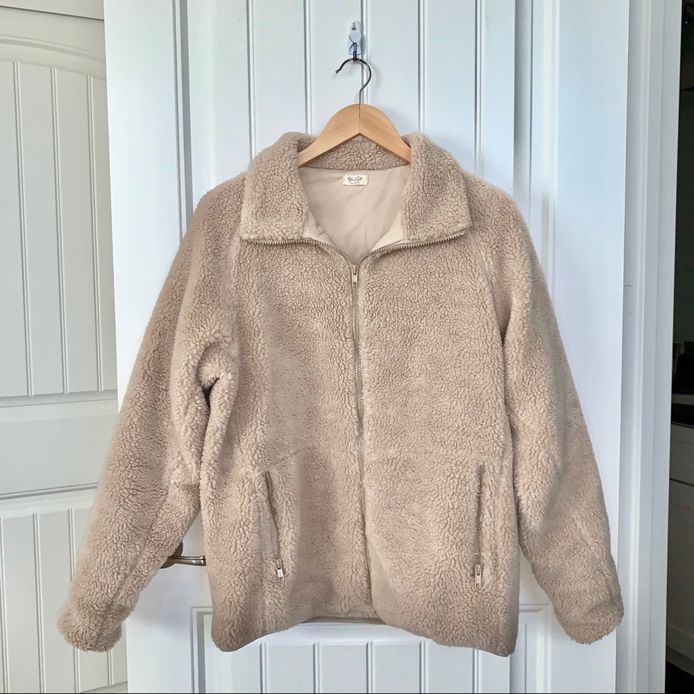 brandy fluffy jacket